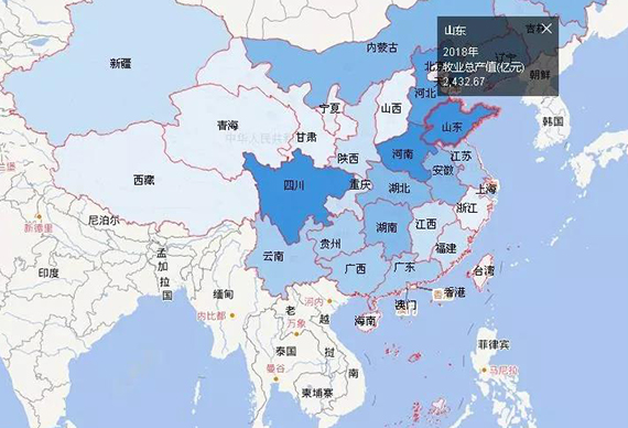 全国牧业总产值TOP10的畜牧大省排行榜